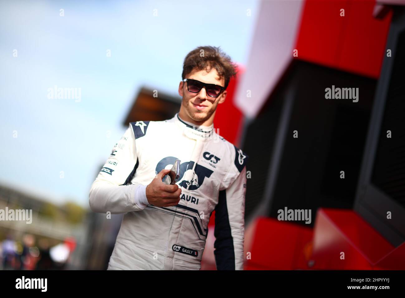 10 Pierre Gasly Alpha Tauri Honda during the winter testing days