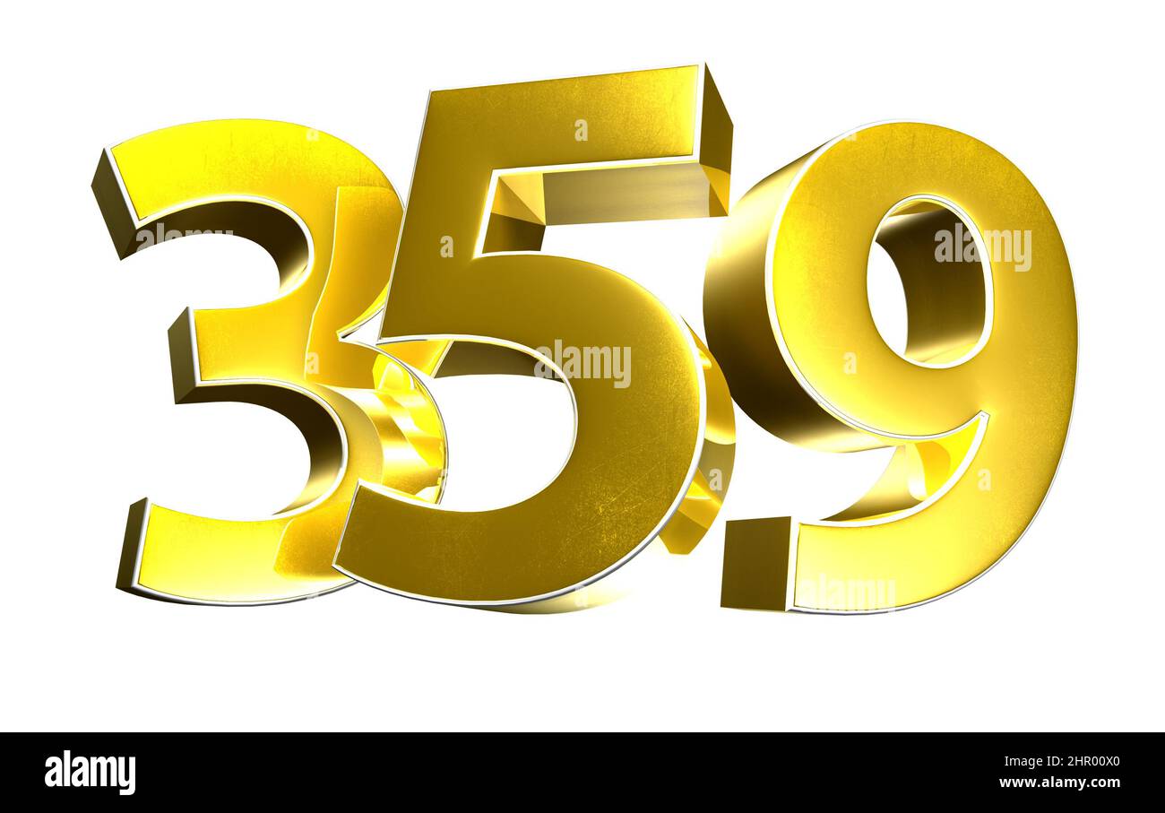 3d number 359 hi-res stock photography and images - Alamy