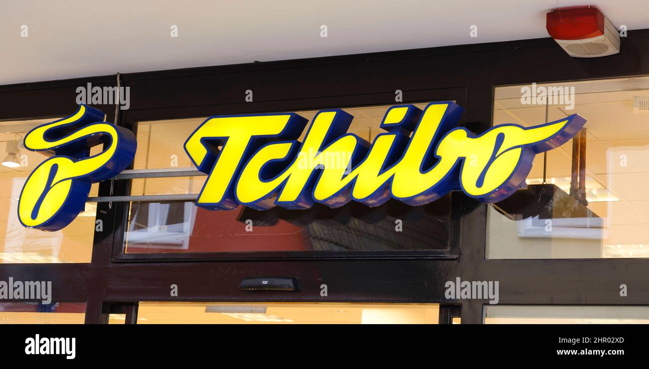 Sign And Logo Of Tchibo Stock Photo - Alamy