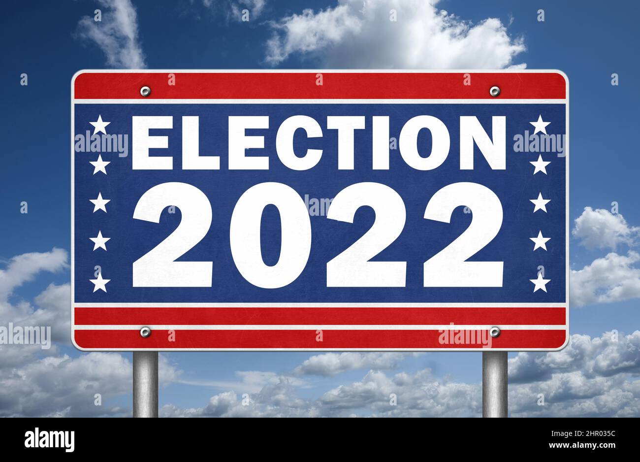 Midterm Election 2022 in United States Stock Photo
