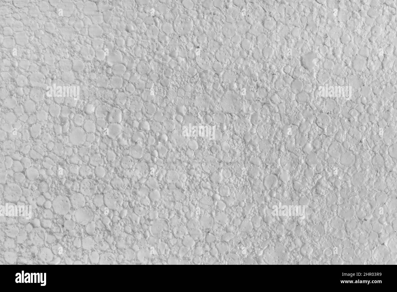 Styrofoam Polystyrene Plasterboard Drywall Foam Building Material Surface White Abstract Wall Texture Background. Stock Photo
