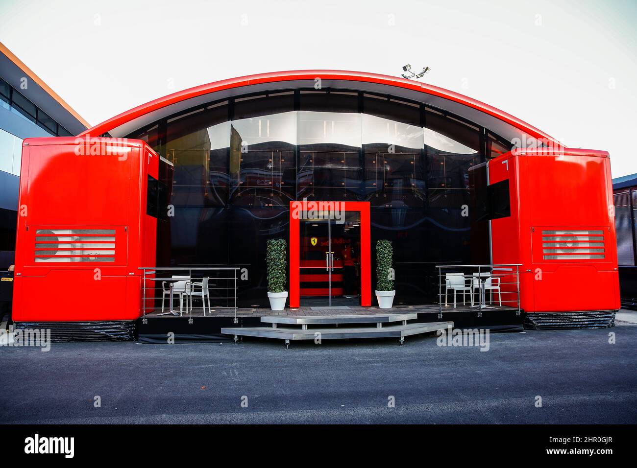 Scuderia Ferrari, ambiance motorhome during the pre-season track ...