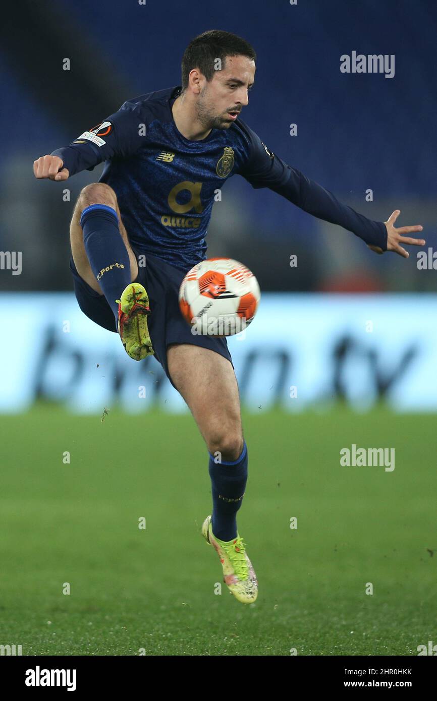 Rome, Italy. 22nd Feb, 2022. Rome, Italy - 24.02.2022: BRUNO COSTA (PORTO) in action during the UEFA Europa League Knockout Round Play-Offs Leg One soccer match between SS Lazio and Porto, at Olympic Stadium in Rome. Credit: Independent Photo Agency/Alamy Live News Stock Photo