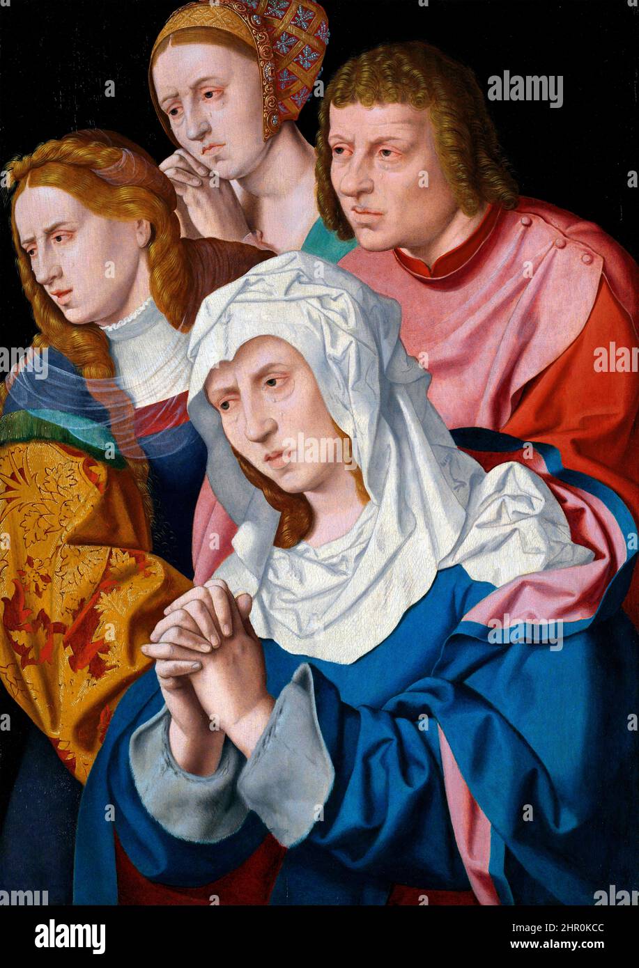 Barthel Bruyn the Elder. The Virgin, Saint John, Saint Mary Magdalene and a Holy Woman by the German Renaissance artirst, Bartholomeus Bruyn the Elder (1493-1555), oil on oak, c. 1530-40 Stock Photo