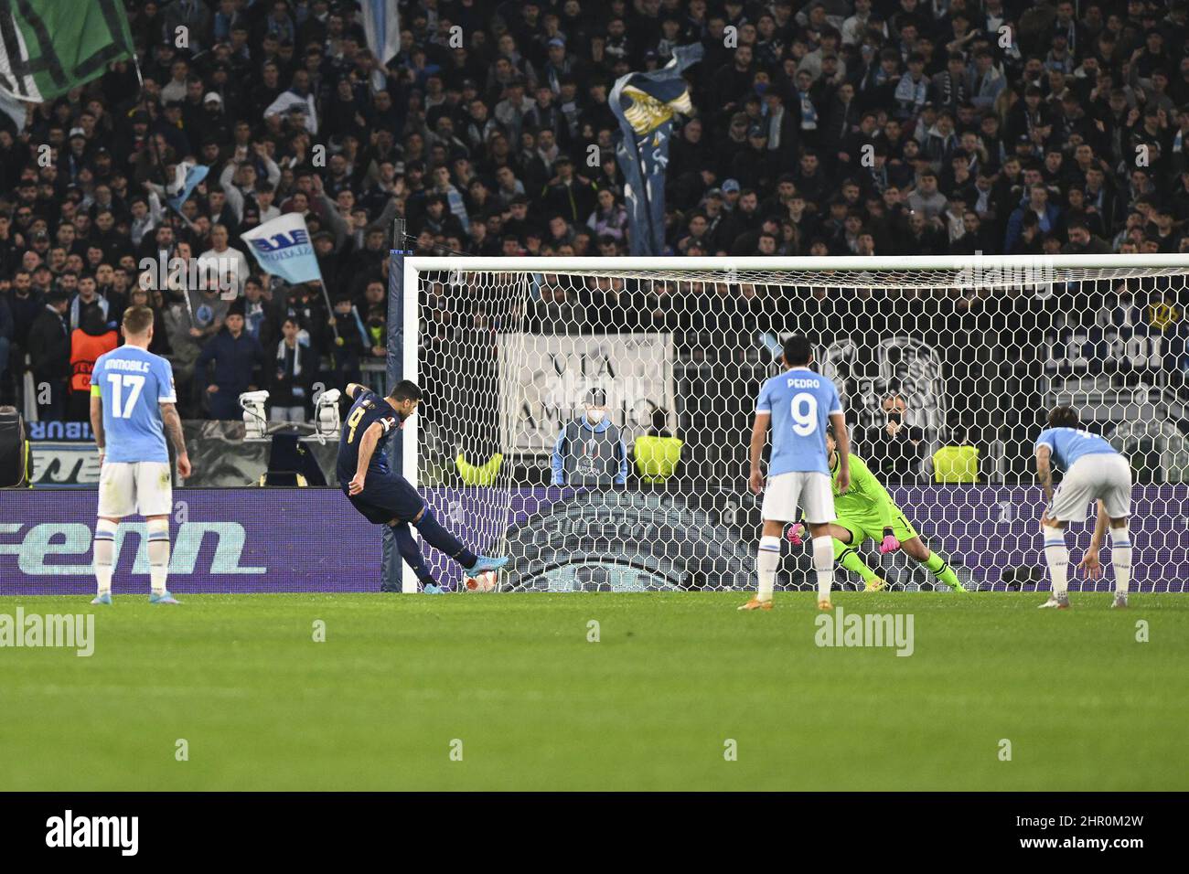 Rome, Italy. 24th Feb, 2022. Mehdi Taremi of F.C. Porto in action during the Knockout Round Play-Offs Leg Two - UEFA Europa League between SS Lazio and FC Porto at Stadio Olimpico on 24th of February, 2022 in Rome, Italy. Credit: Independent Photo Agency/Alamy Live News Stock Photo