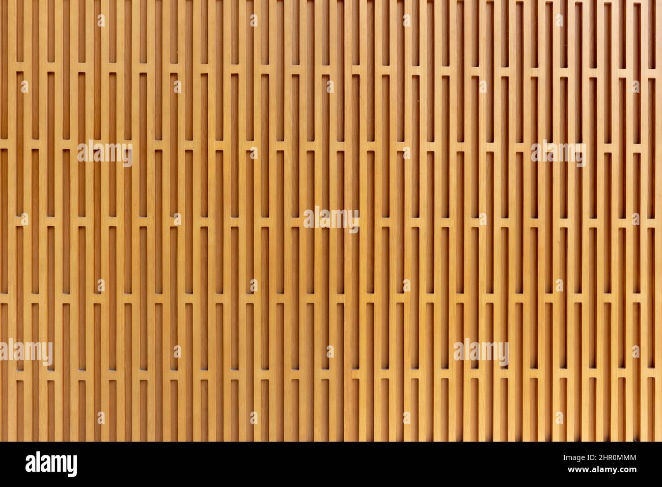 modern wood fence pattern background. Block of wood net texture background Stock Photo