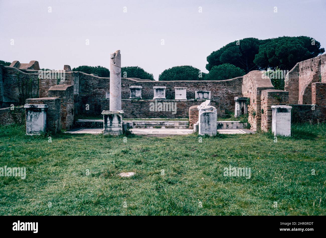 Ostia Antica - large archaeological site in progress, location of the ...