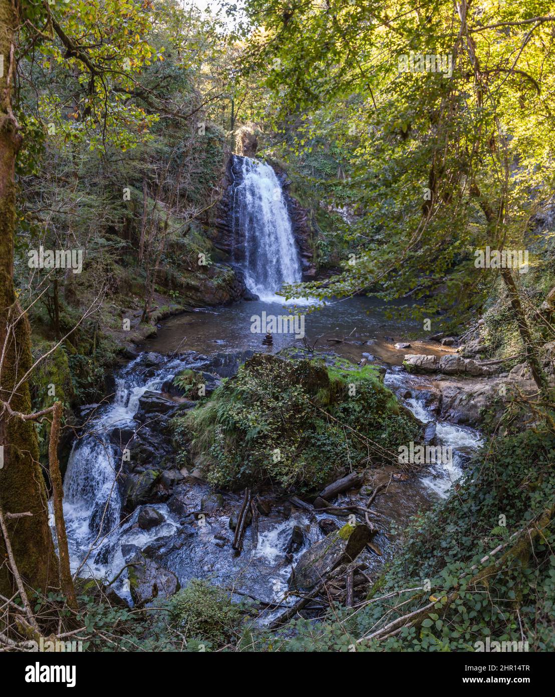 Vue panoramique des cascades de Murel Stock Photo Alamy