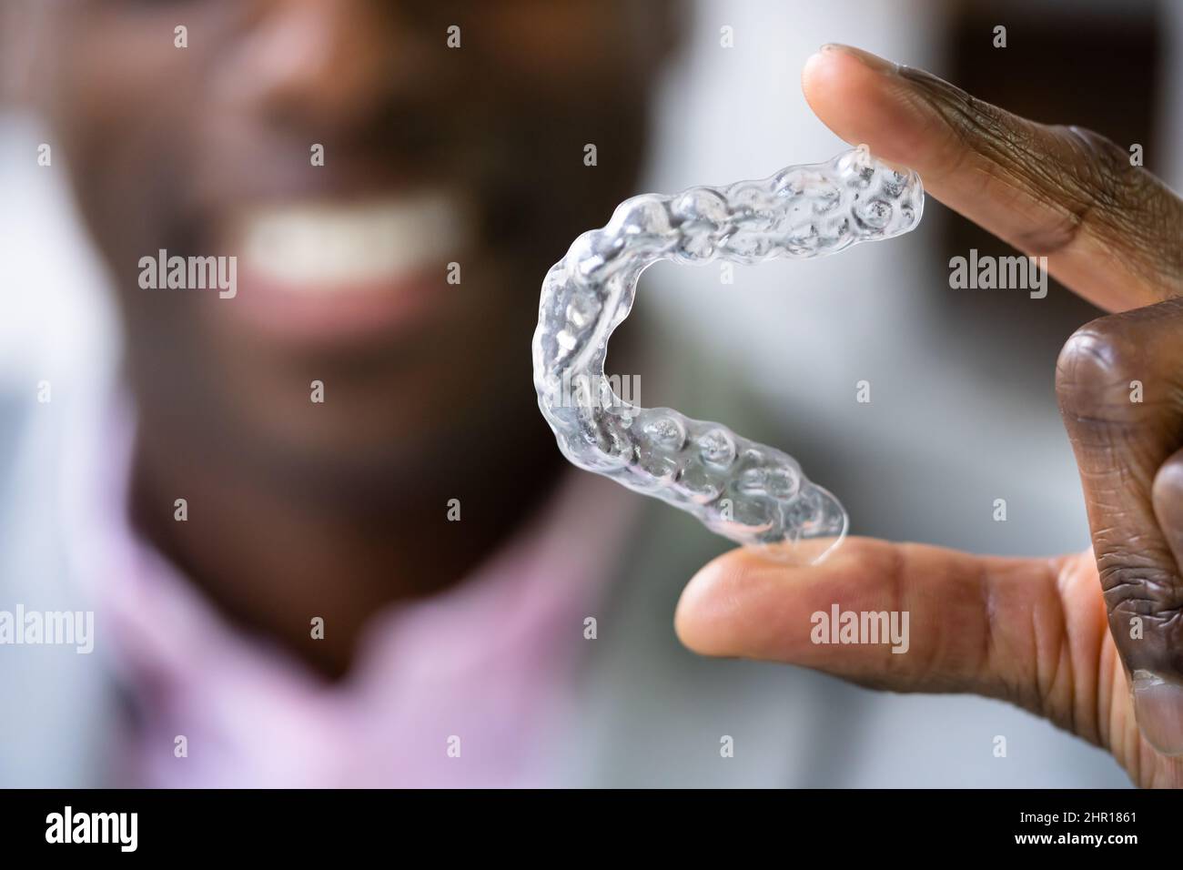 Clear Aligner Dental Night Guard For Teeth Stock Photo Alamy