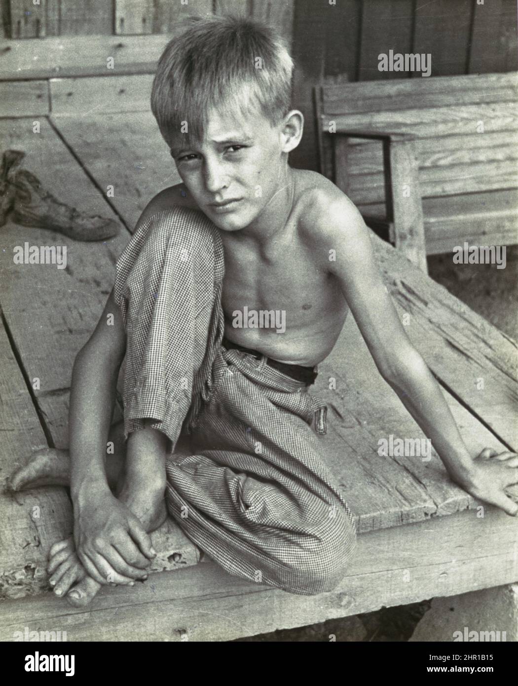 Arthur Rothstein - Son of Sharecropper - Mississippi Country, Arkansas, USA - 1935 Stock Photo