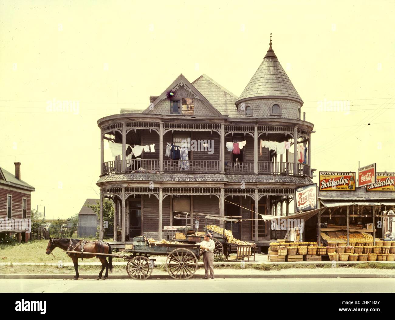John Vachon - House in Houston, Texas, USA - 1943 Stock Photo