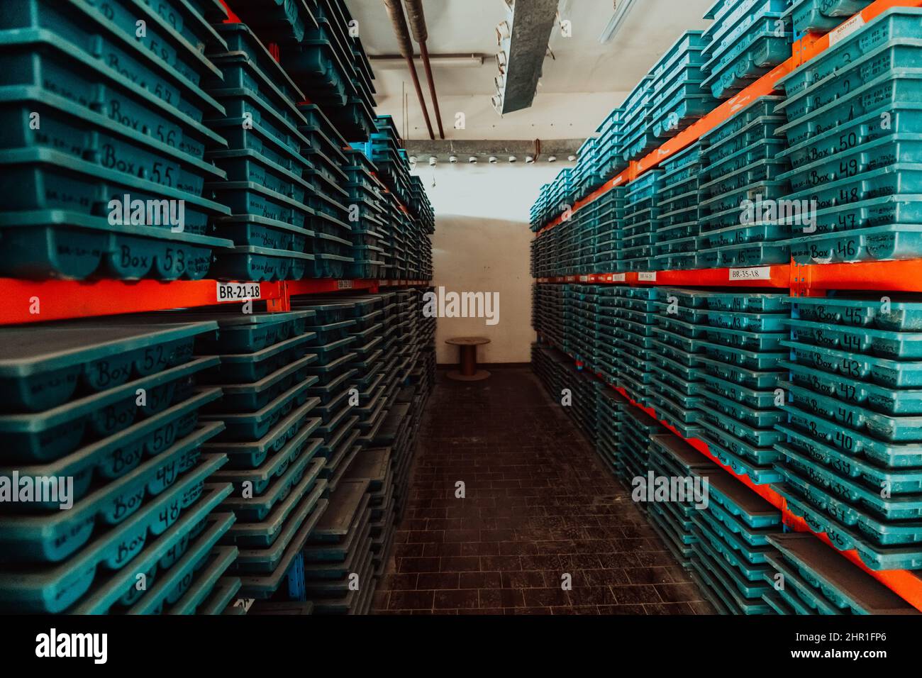 Gold mining storage rock core samples geology drilling industy. Large ...