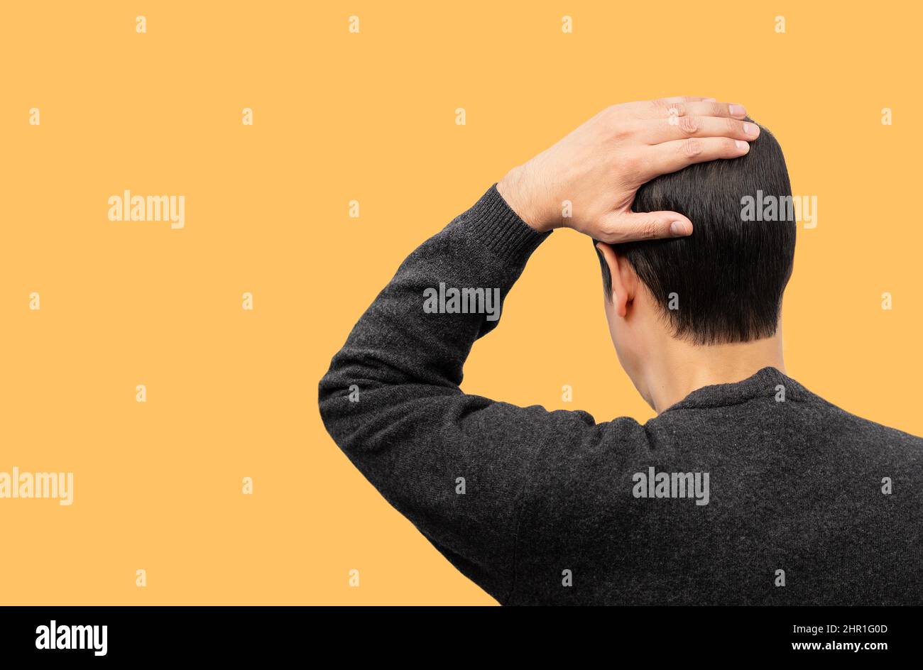 Sad Man Rear View Depression man back view hi-res stock photography and images - Alamy