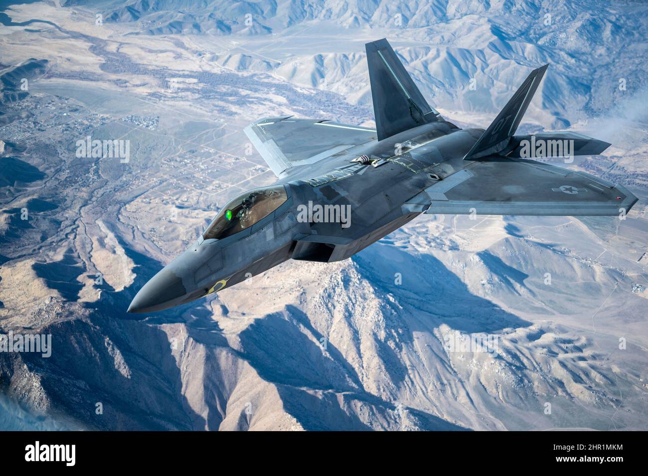 A U.S. Air Force F-22 Raptor from the 411th Flight Test Squadron ...
