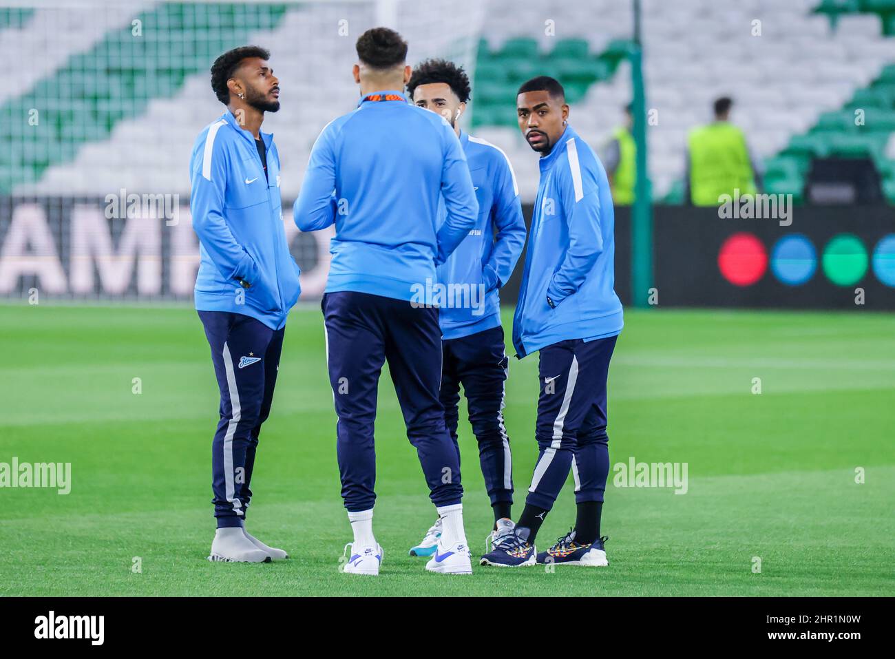 Seville, Seville, Spain. 24th Feb, 2022. Malcom of Zenit St. Petersburg during the UEFA Europa League Knockout Round PlayOffs Leg One match between Real Betis and Zenit St. Petersburg at Benito Villamarin Stadium on February 24, 2022 in Seville, Spain. (Credit Image: © Jose Luis Contreras/DAX via ZUMA Press Wire) Stock Photo