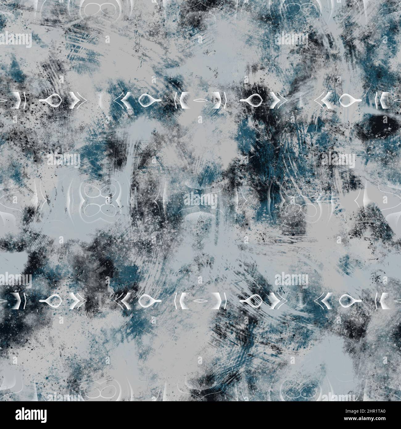 Seamless navy blue and white abstract grungy seamless surface pattern ...