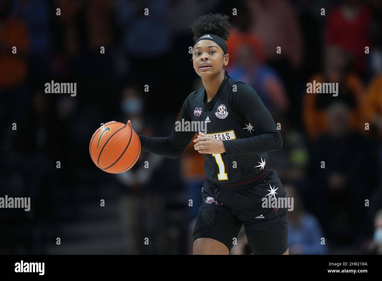 February 24, 2022 Myah Taylor 1 of the Mississippi State Bulldogs