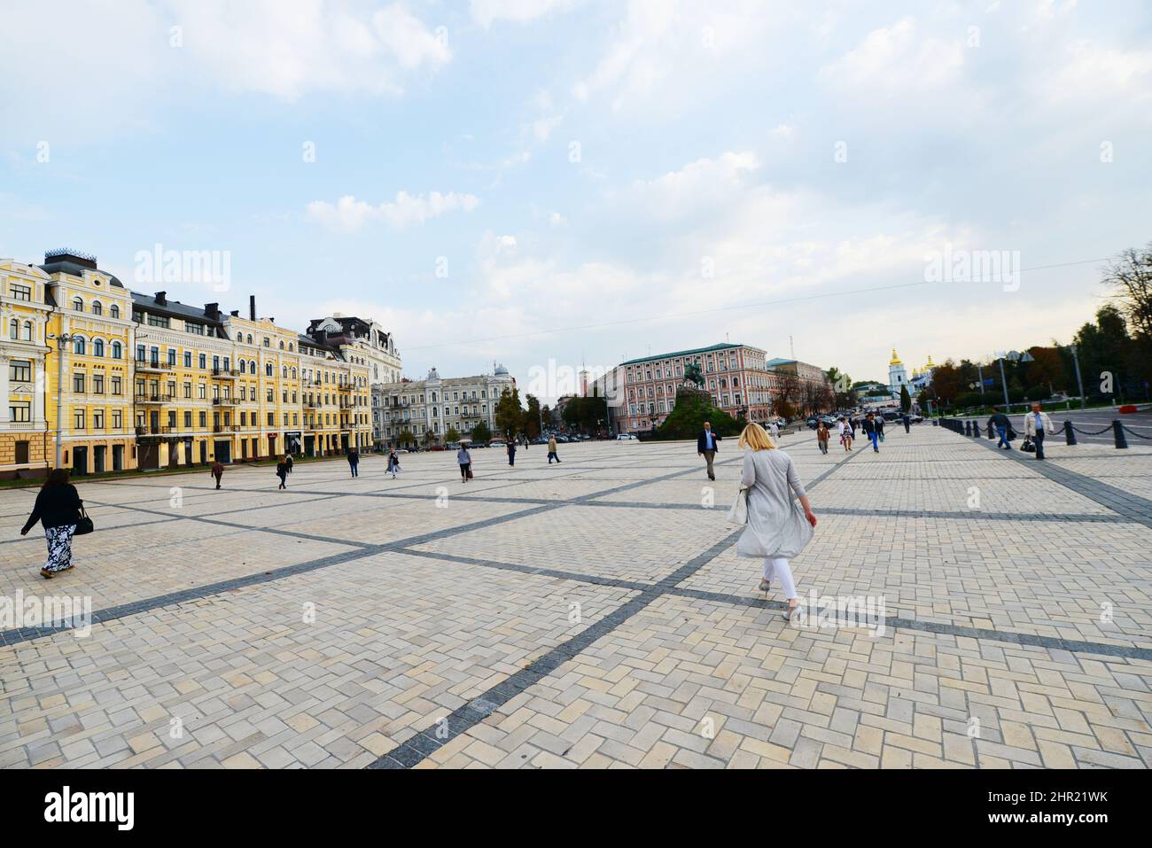 Sophia Square in Kyiv, Ukraine. Stock Photo