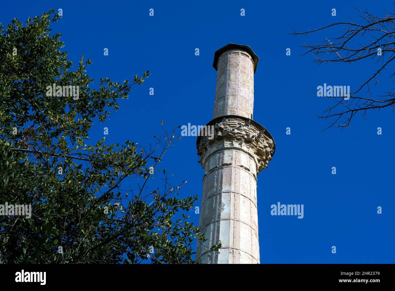 The minaret of the Rotunda monument in Thessaloniki, Greece Stock Photo