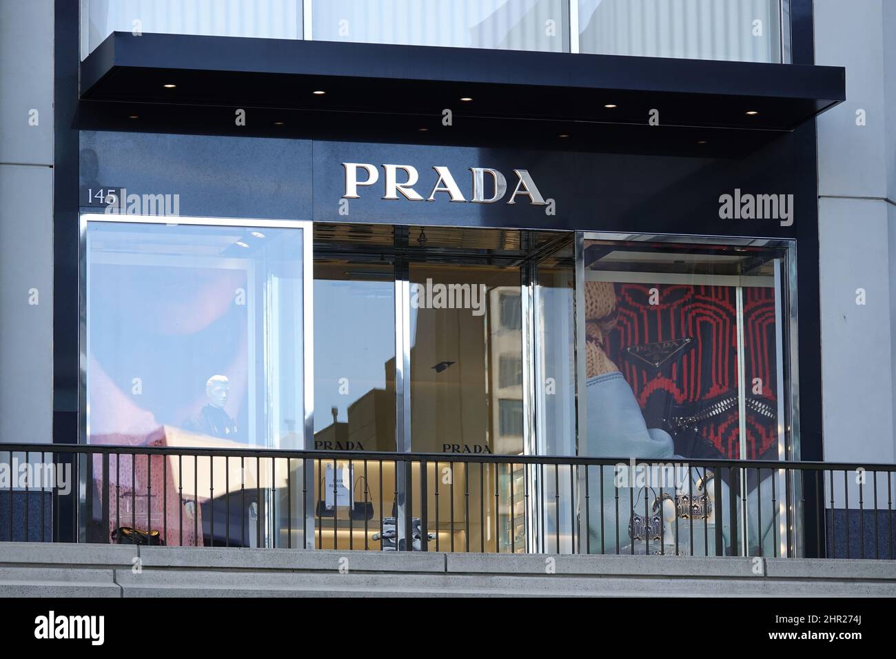 Prada storefront in Bellevue, WA, USA; September 2021 Stock Photo