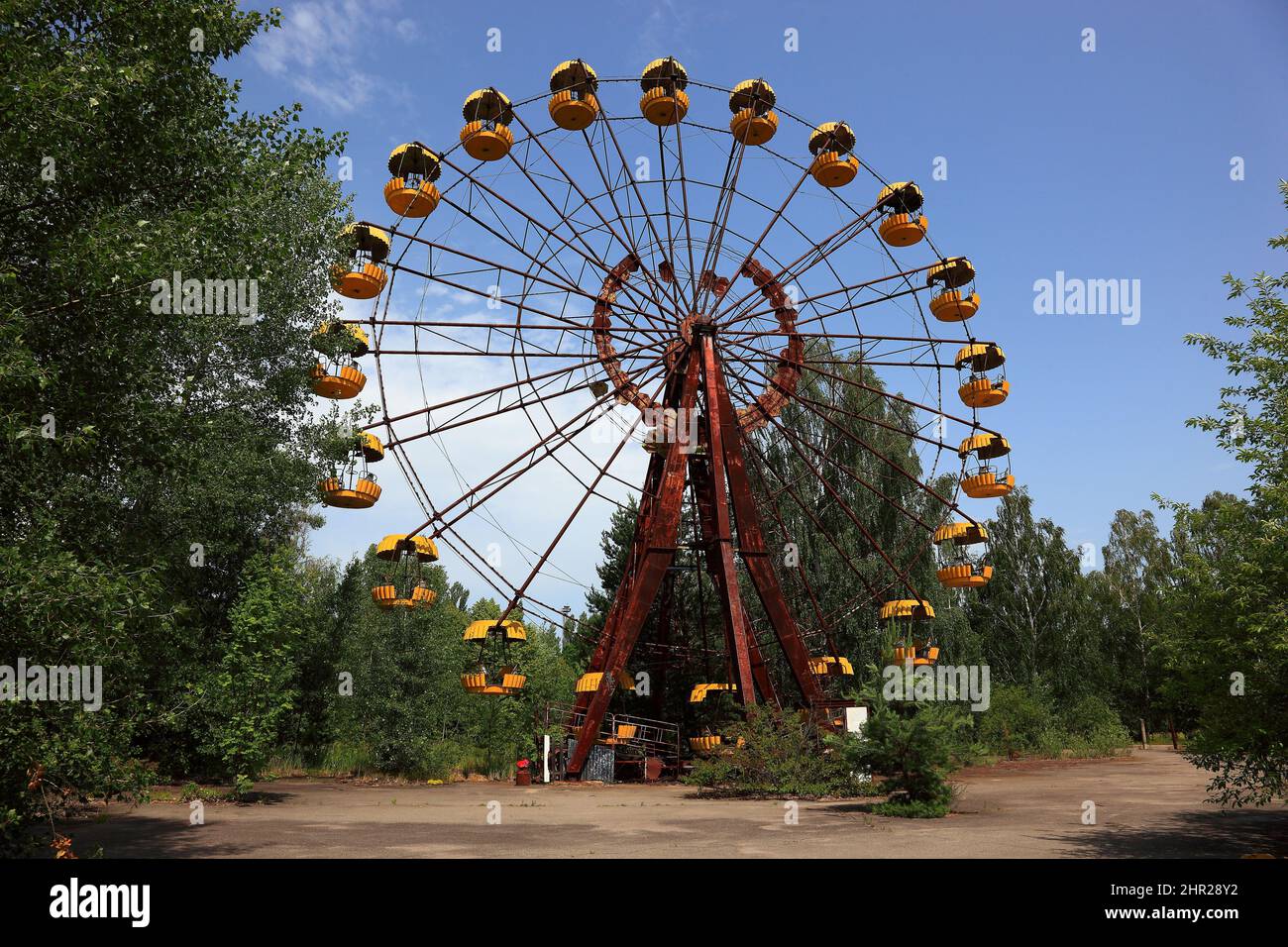Ukraine, in the restricted and uninhabitable 30 kilometer zone around