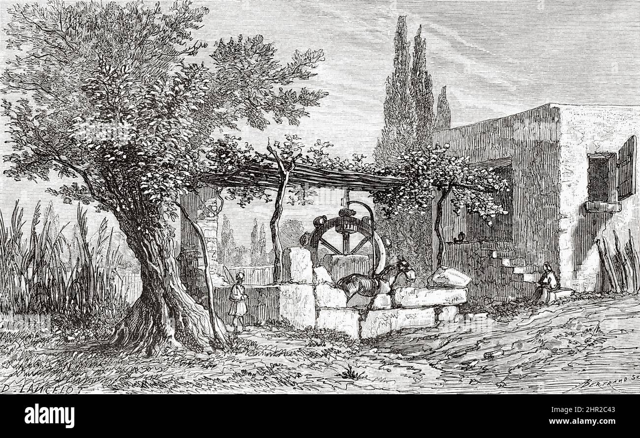 Typical traditional house in the village of Argos, plain of Argolis