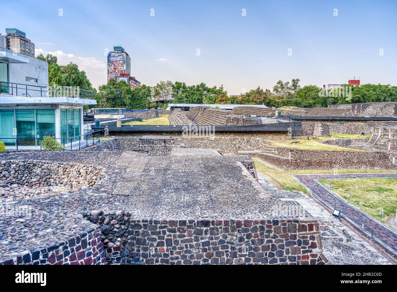 Plaza de las Tres Culturas, Mexico City Stock Photo