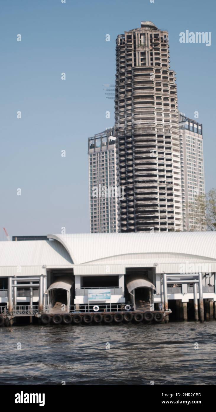 Sathorn Unique Tower is an Abandoned Unfinished Skyscraper aka The Ghost Tower Charoen Krung