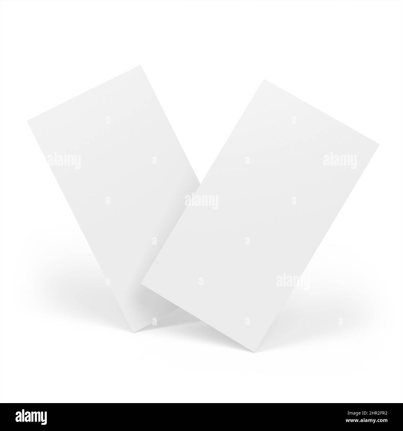 Business Card Mockup 3D Rendering Stock Photo
