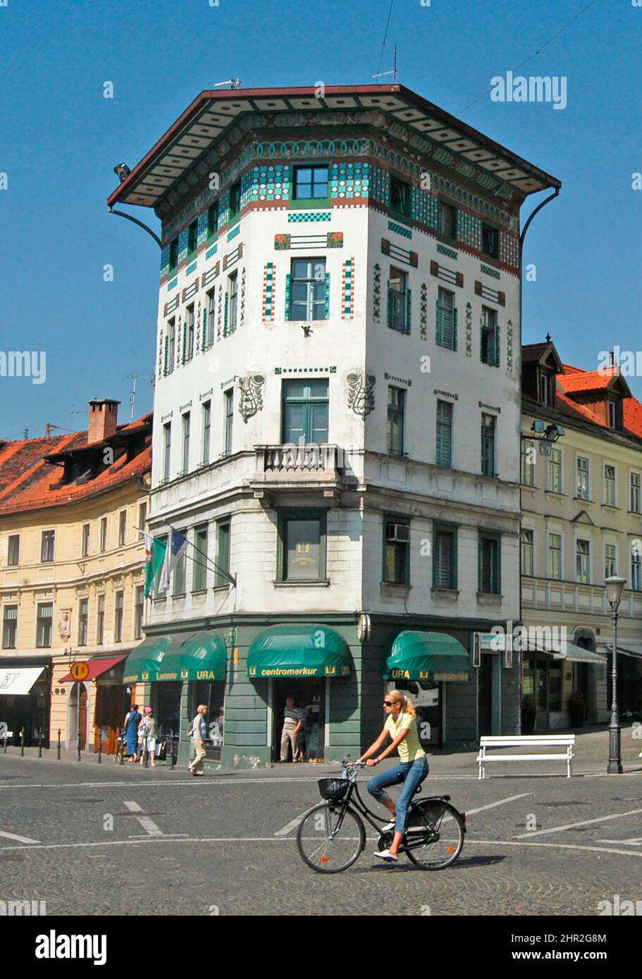 square, Ljubljana, Slovenia Stock Photo