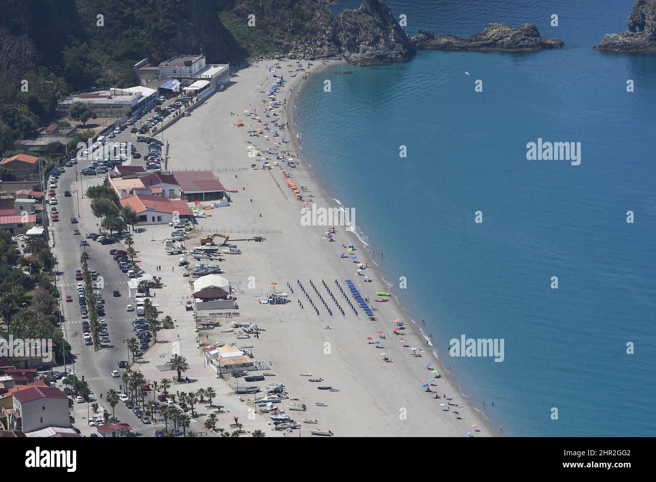Italy, Calabria, Palmi, the beach Stock Photo