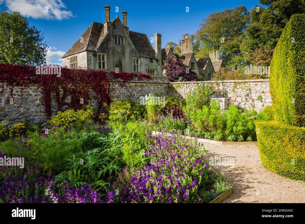 Avebury Manor gardens, Wiltshire, UK Stock Photo Alamy