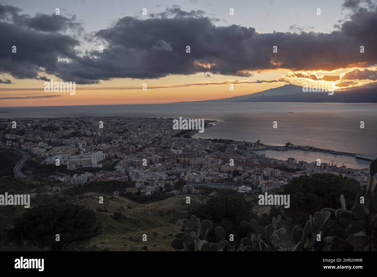 Italy, Calabria, Reggio Calabria, Etna mount Stock Photo