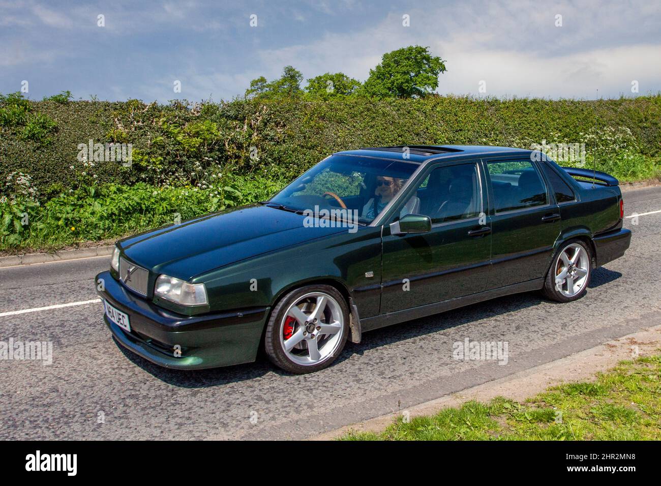 1995 Volvo 800 series 850 GLT 95 2319cc petrol 5 speed manual; en-route to Capesthorne Hall classic May car show, Cheshire, UK Stock Photo