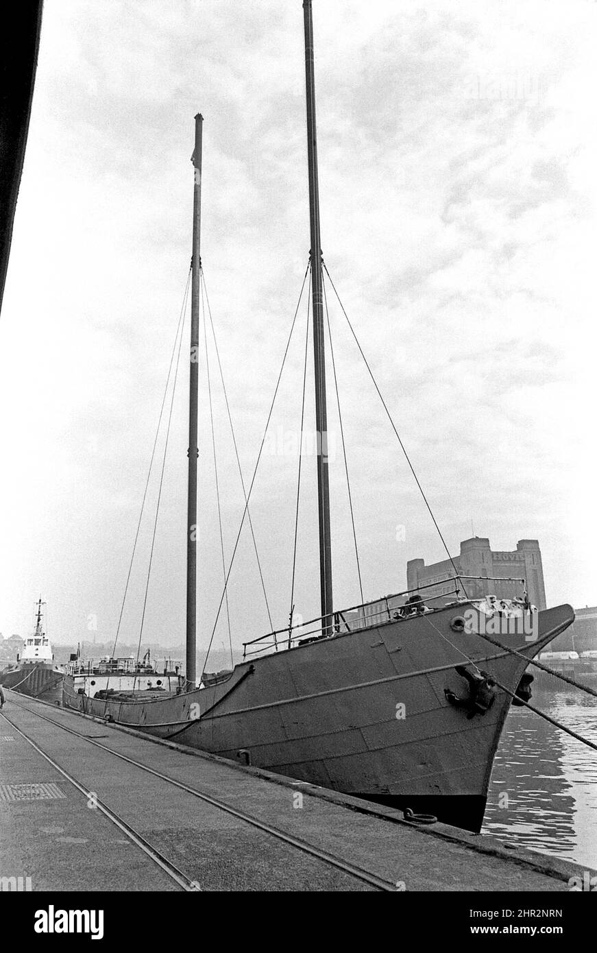 SHOT 226 Historic North sea sailing Baltic Trader at Newcastle quayside