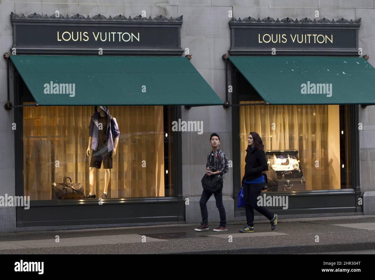 Louis Vuitton store in downtown Toronto seen as people walk by on a sunny  late afternoon Stock Photo - Alamy