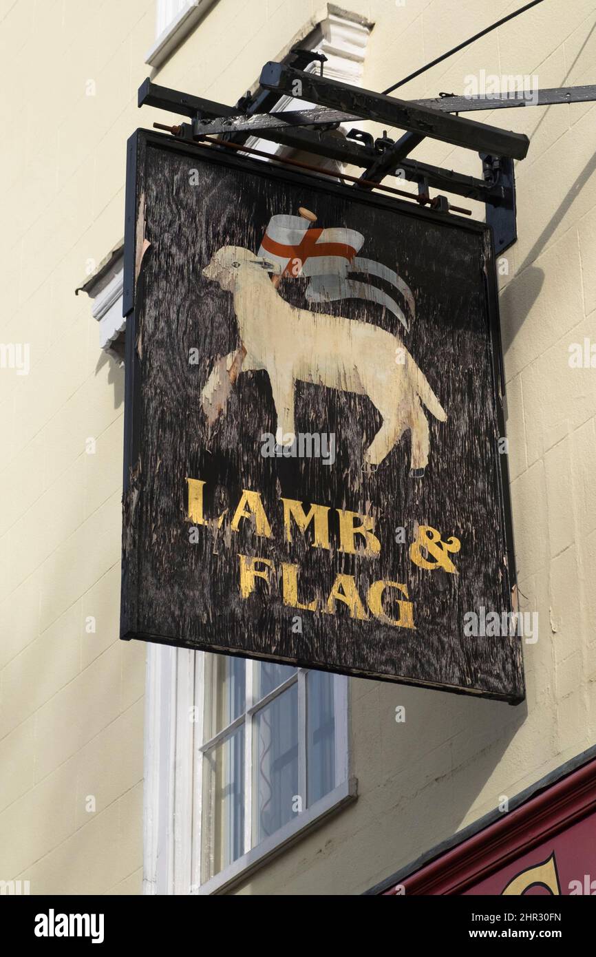 Around the University city of Oxford, Oxfordshire UK. The sign for the