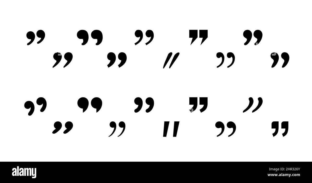 Black Quotation Marks Clip Art