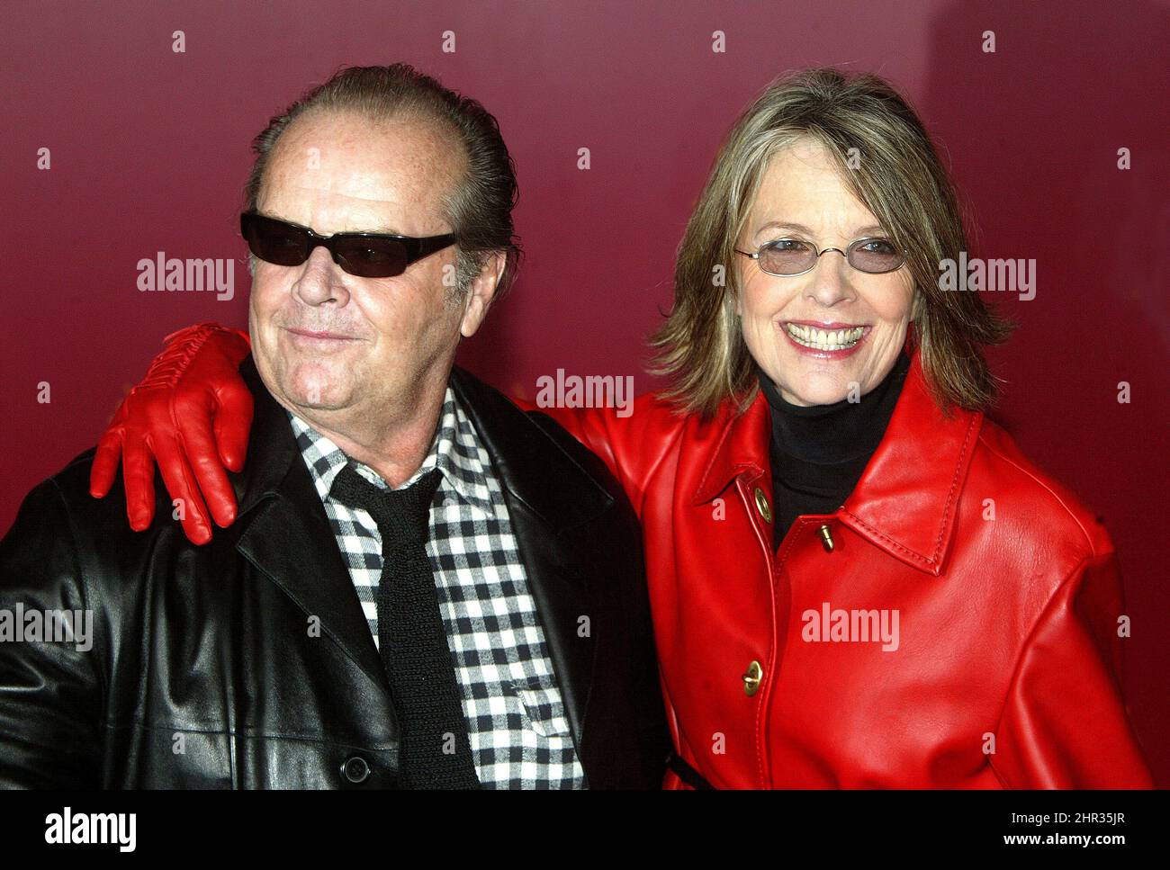 Jack Nicholson & Diane Keaton at the Berlin Film Festival 2004 promoting their film  Something's Gotta Give Stock Photo
