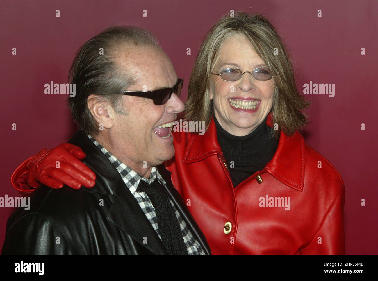 Jack Nicholson & Diane Keaton at the Berlin Film Festival 2004 promoting their film  Something's Gotta Give Stock Photo