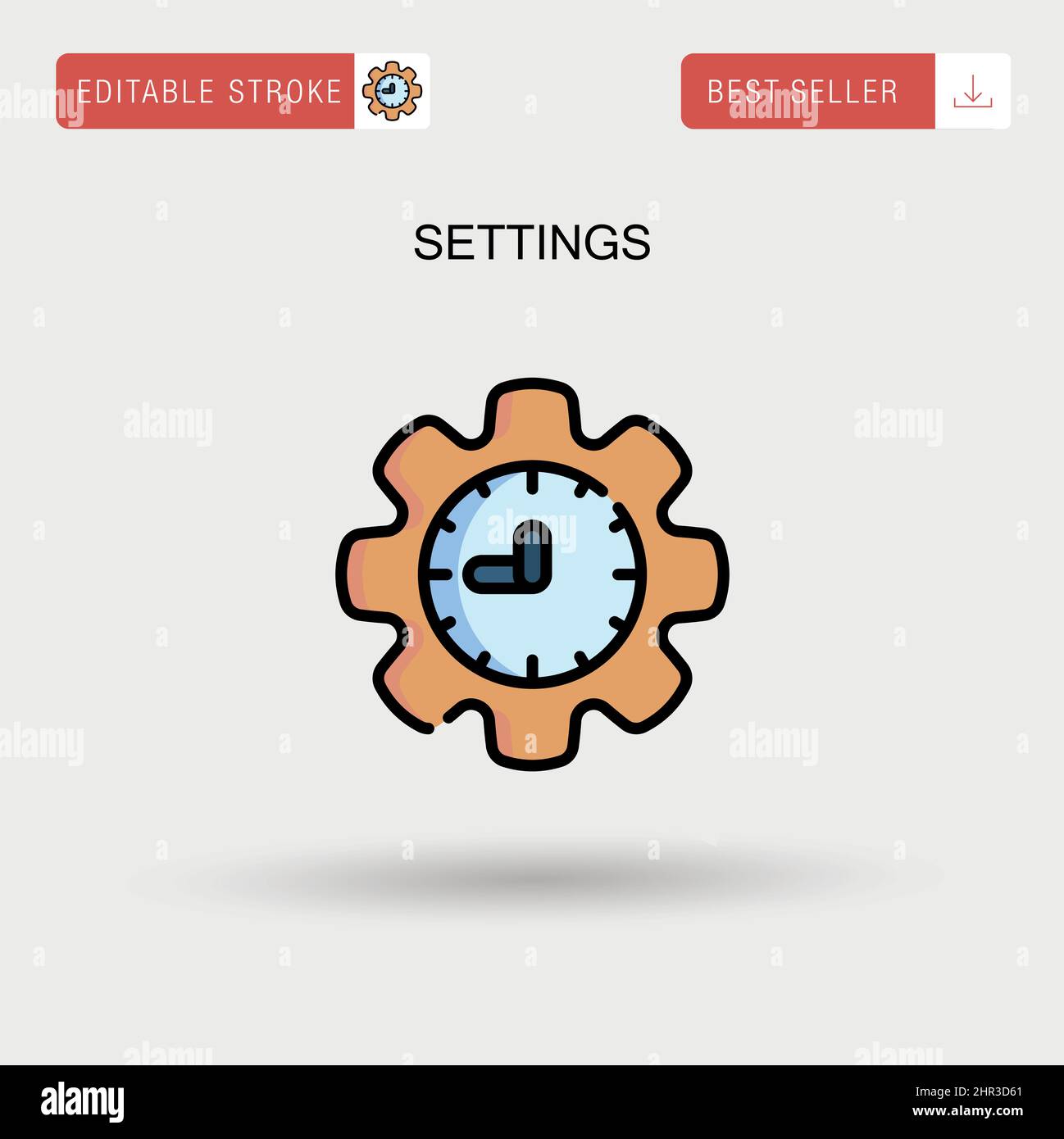 Settings Simple vector icon Stock Vector Image & Art - Alamy