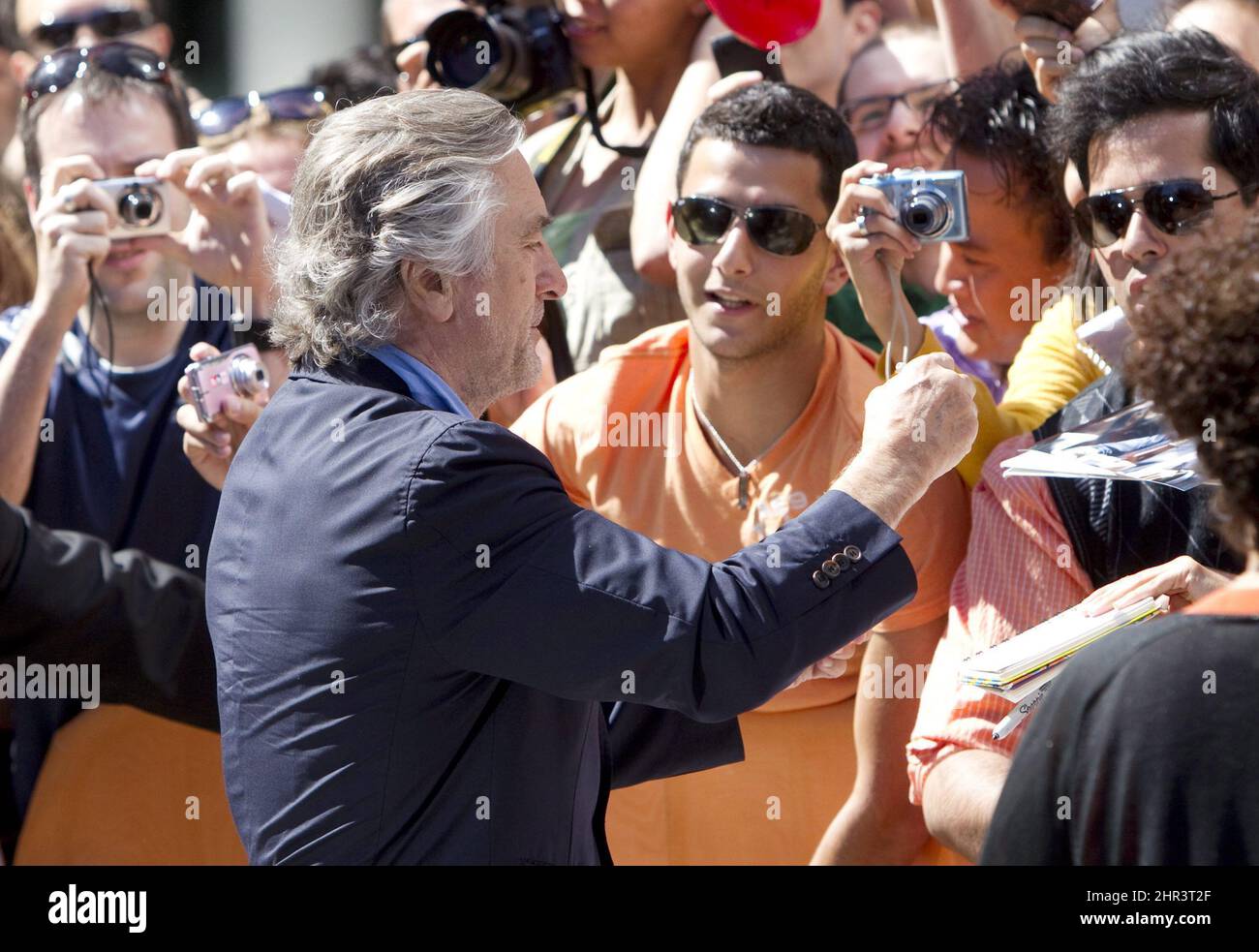 Actor Robert De Niro signs autographs at the gala for the film 'Killer Elite' during the Toronto International Film Festival in Toronto Saturday, September 10, 2011. THE CANADIAN PRESS/Darren Calabrese Stock Photo
