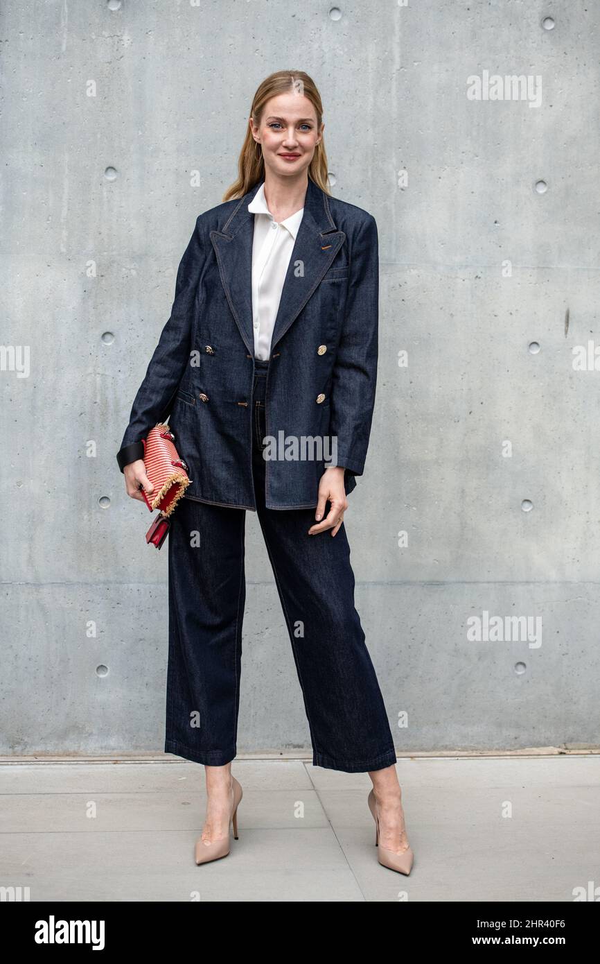 Italian actress and model Eva Riccobono guest at the Emporio Armani