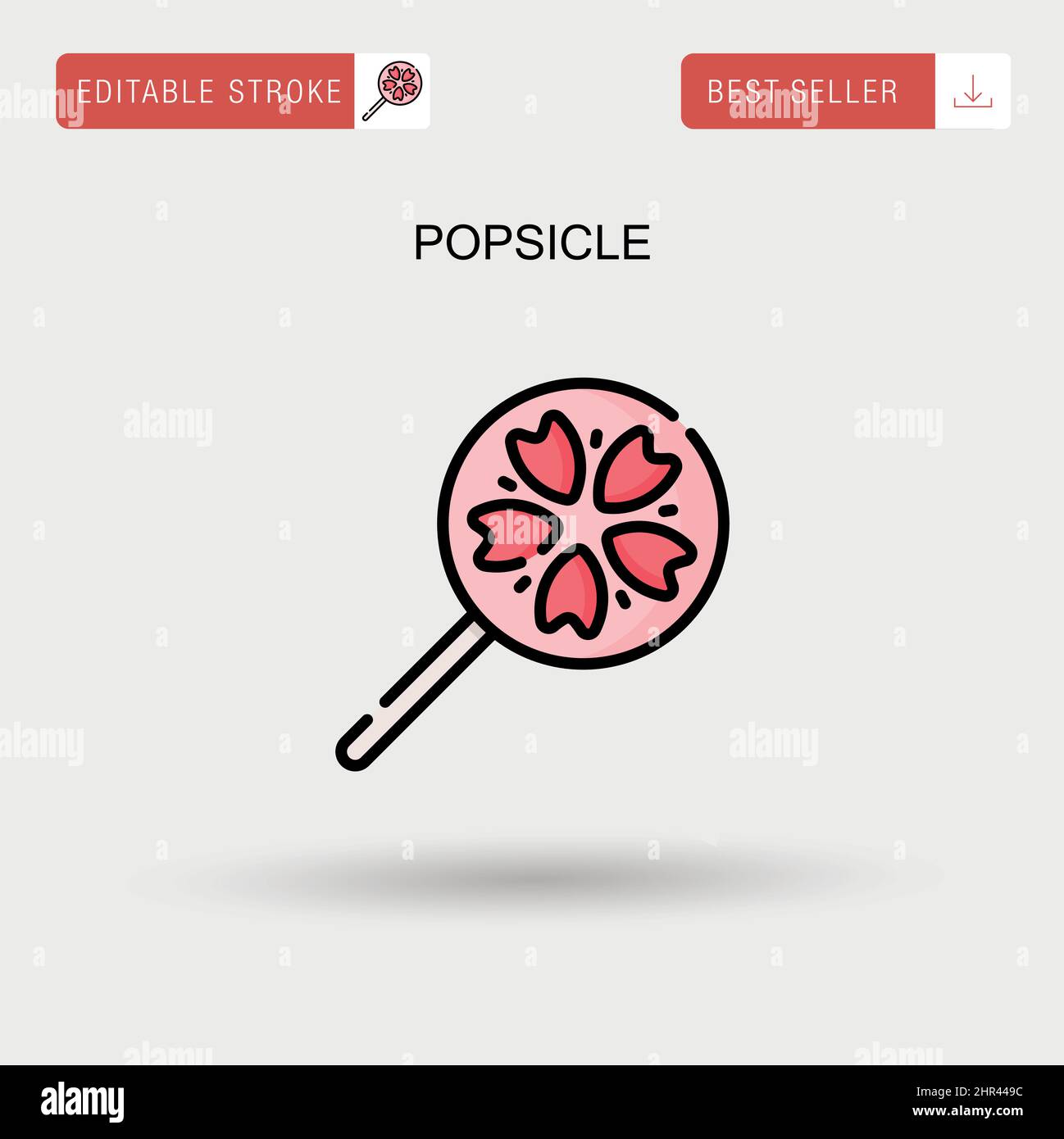 Popsicle Simple vector icon Stock Vector Image & Art - Alamy