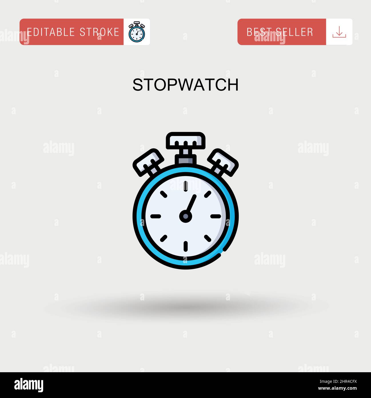 Stopwatch Simple vector icon Stock Vector Image & Art - Alamy