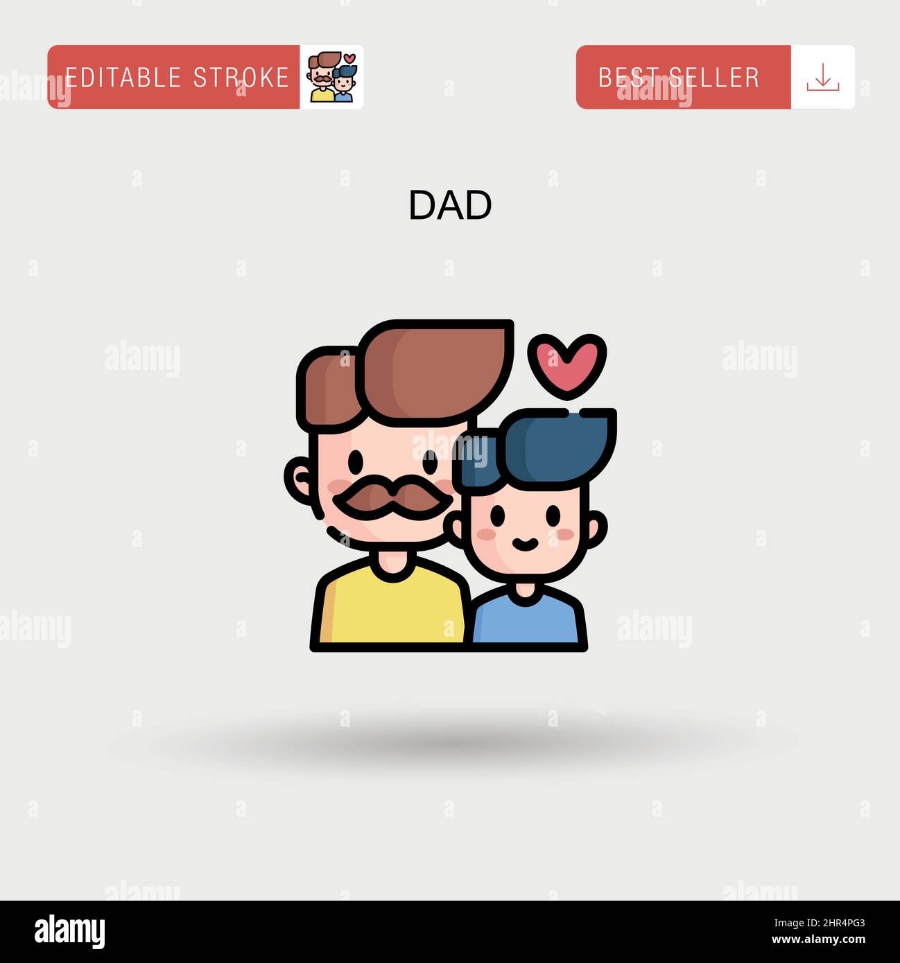Dad Simple vector icon Stock Vector Image & Art - Alamy