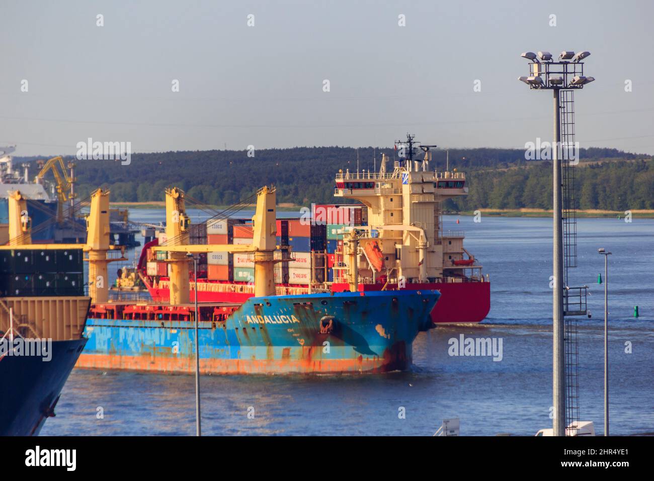 Container terminal and the aquatory of the port of Klaipeda, Lithuania