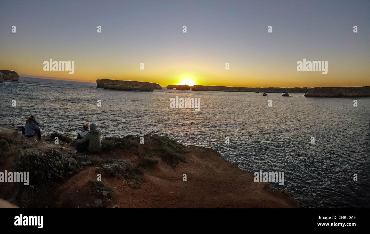 Beautiful sunset over the sea Stock Photo - Alamy