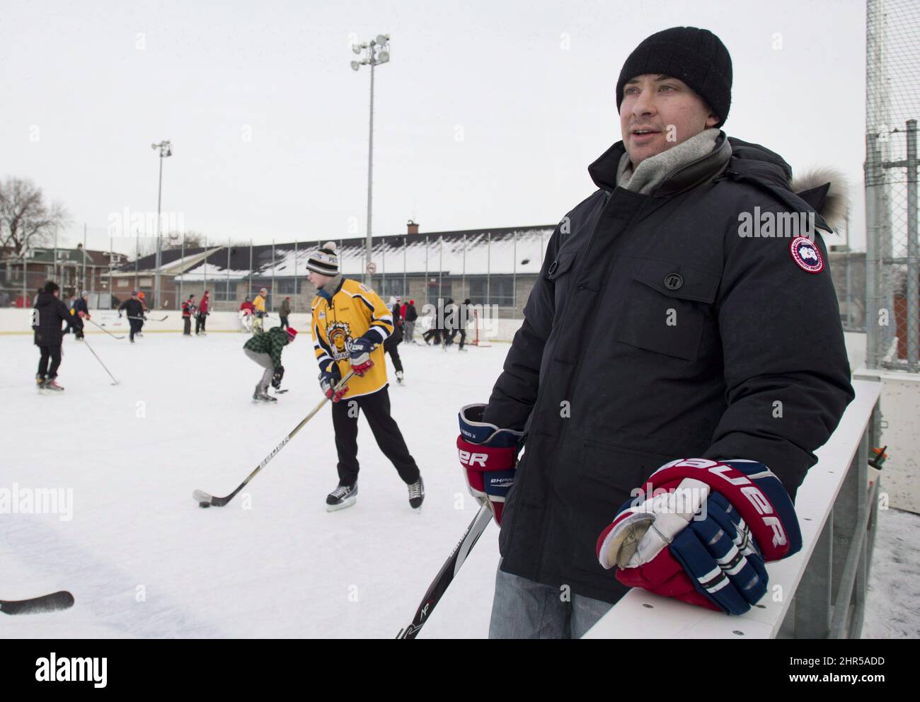 Montreal Canadiens' Josh keeps an eye on the play during a game