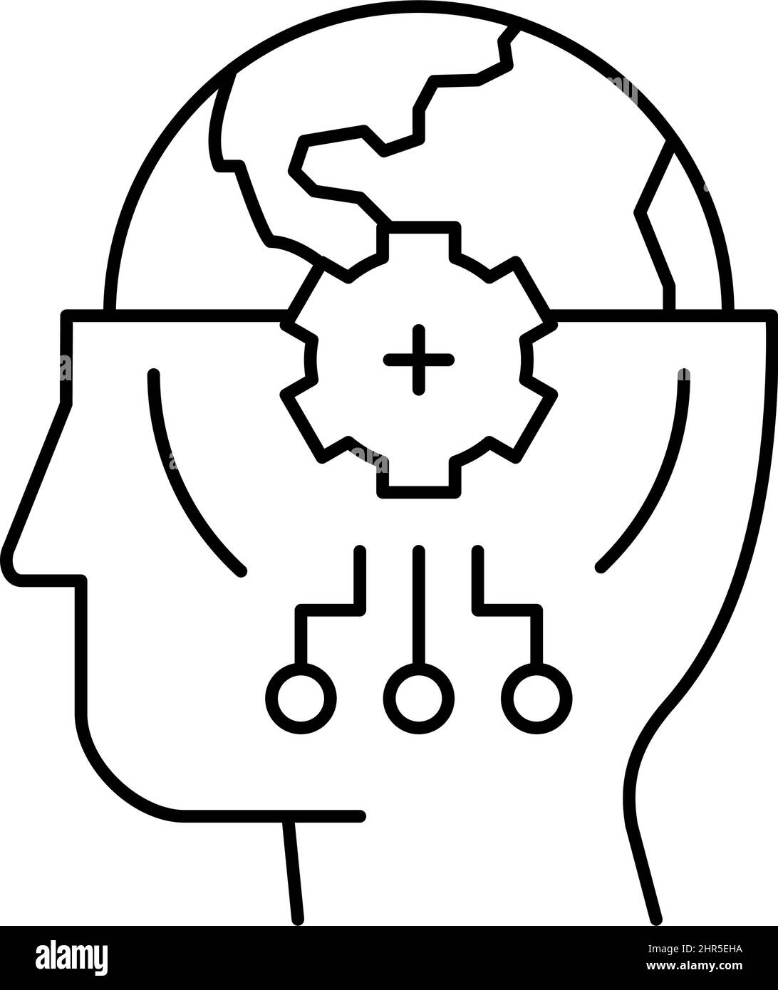 world knowledge line icon vector illustration Stock Vector Image & Art ...